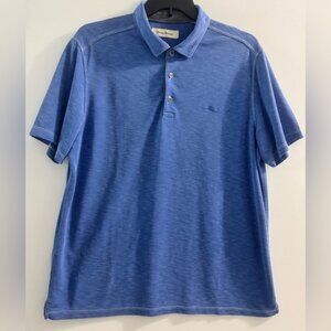 Tommy Bahama Blue Polo Shirt with Classic Collar